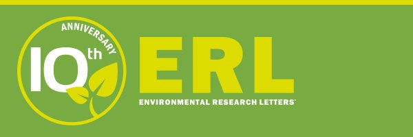 Environmental Research Letters cover image