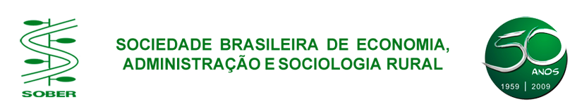 Sociedade Brasileira de Economia e Sociologia Rural logo