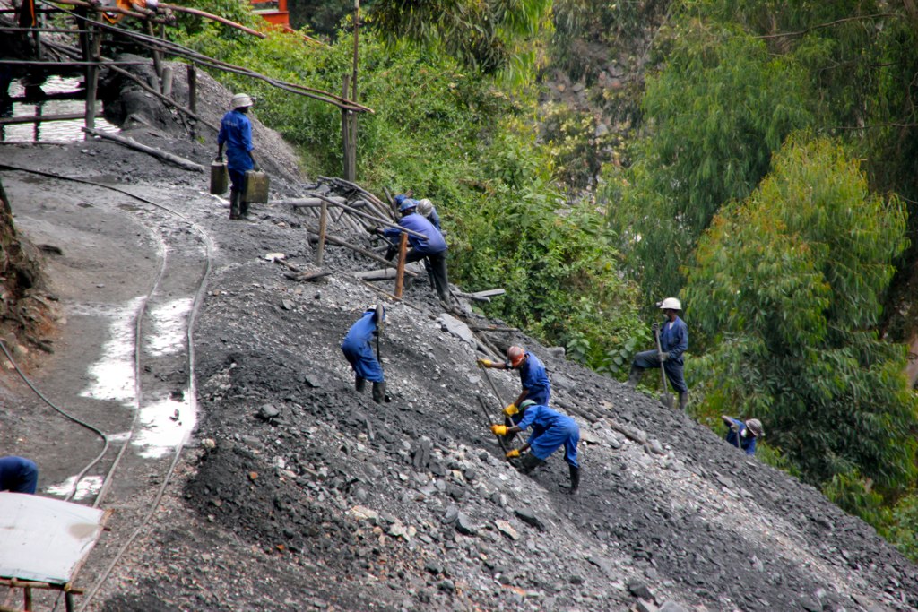 Tungsten surface mining in Rwanda