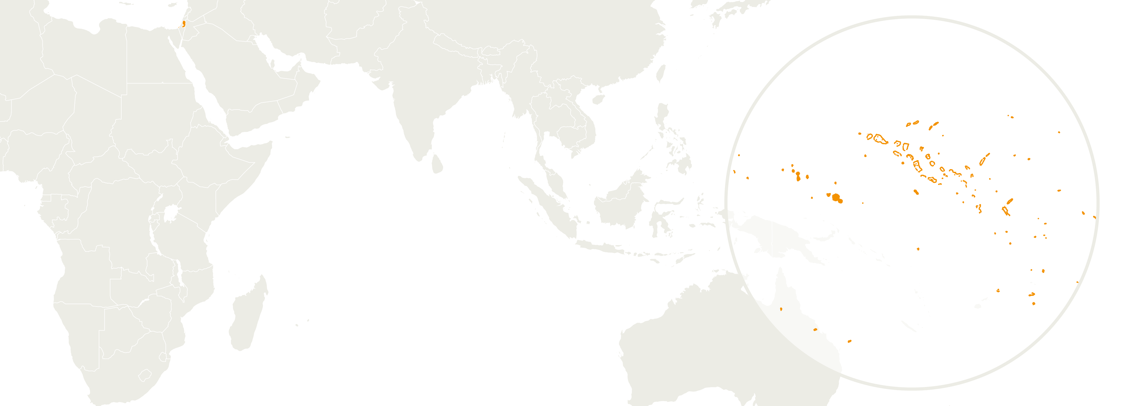 Map of Polynésie française