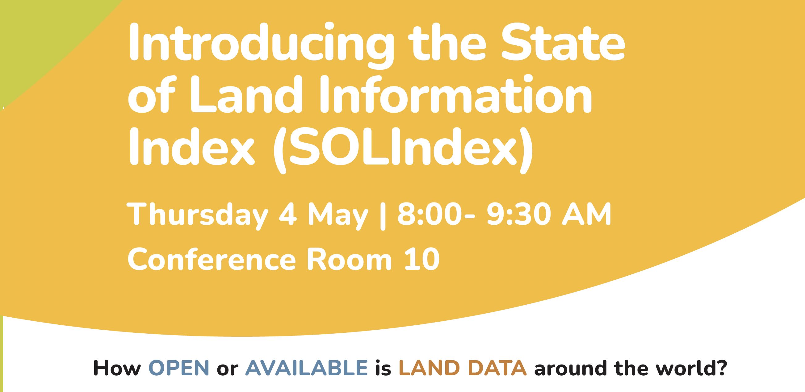 Introducing the State of Land Information Index