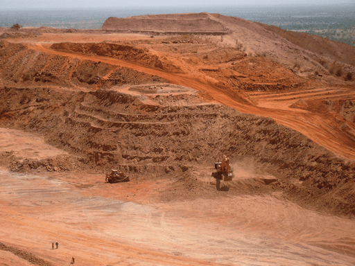 Open-pit mine in Burkina Faso, photograph by Isuru Senevi, Some rights reserved