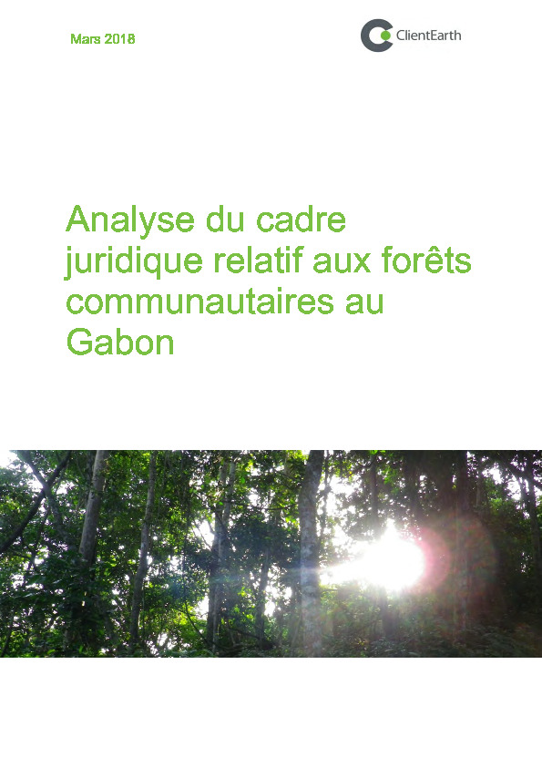  Analyse du cadre juridique relatif aux forêts communautaires au Gabon