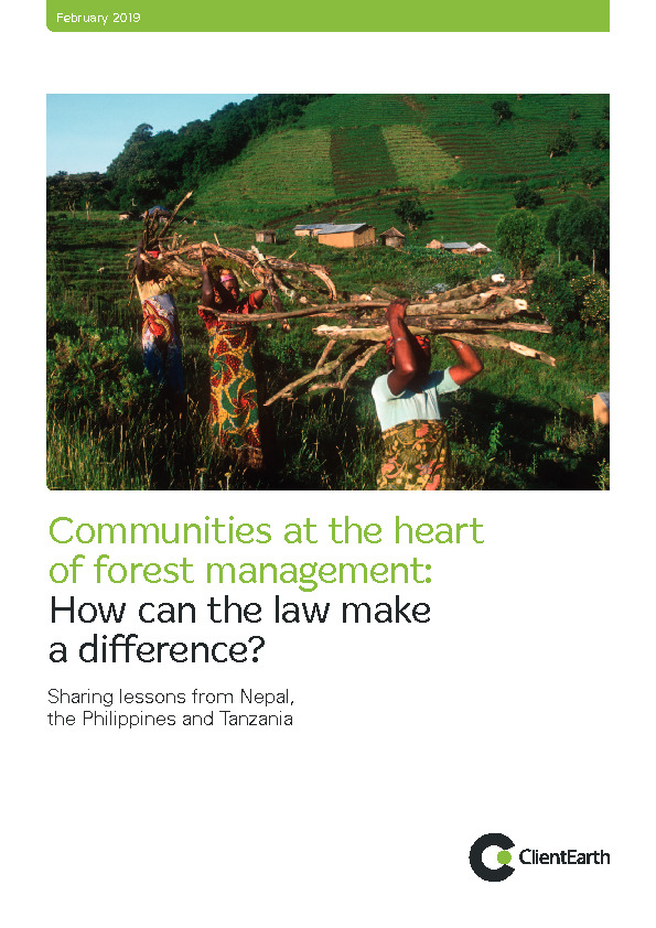 Communities at the heart of forest management