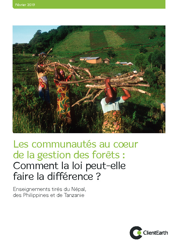 Les communautés au coeur de la gestion des forêts