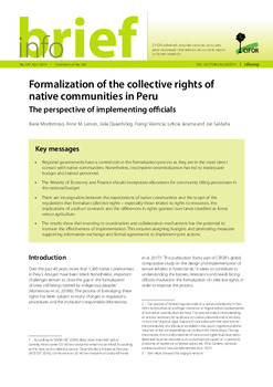 Brief on formalization of the collective right