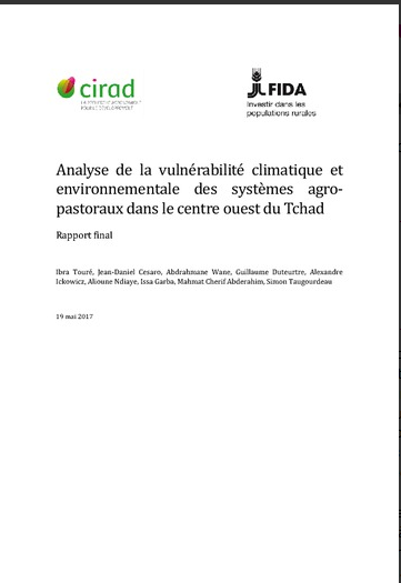Analyse de la vulnérabilité climatique et environnementale des systèmes agro- pastoraux dans le centre ouest du Tchad 