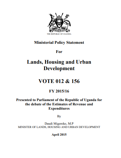 Lands, Housing and Urban Development