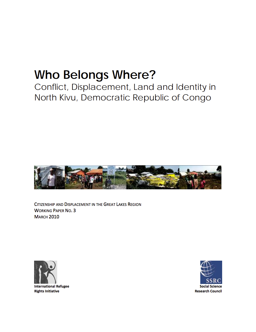 Who Belongs Where? Conflict, Displacement, Land and Identity in North Kivu, Democratic Republic of Congo cover image