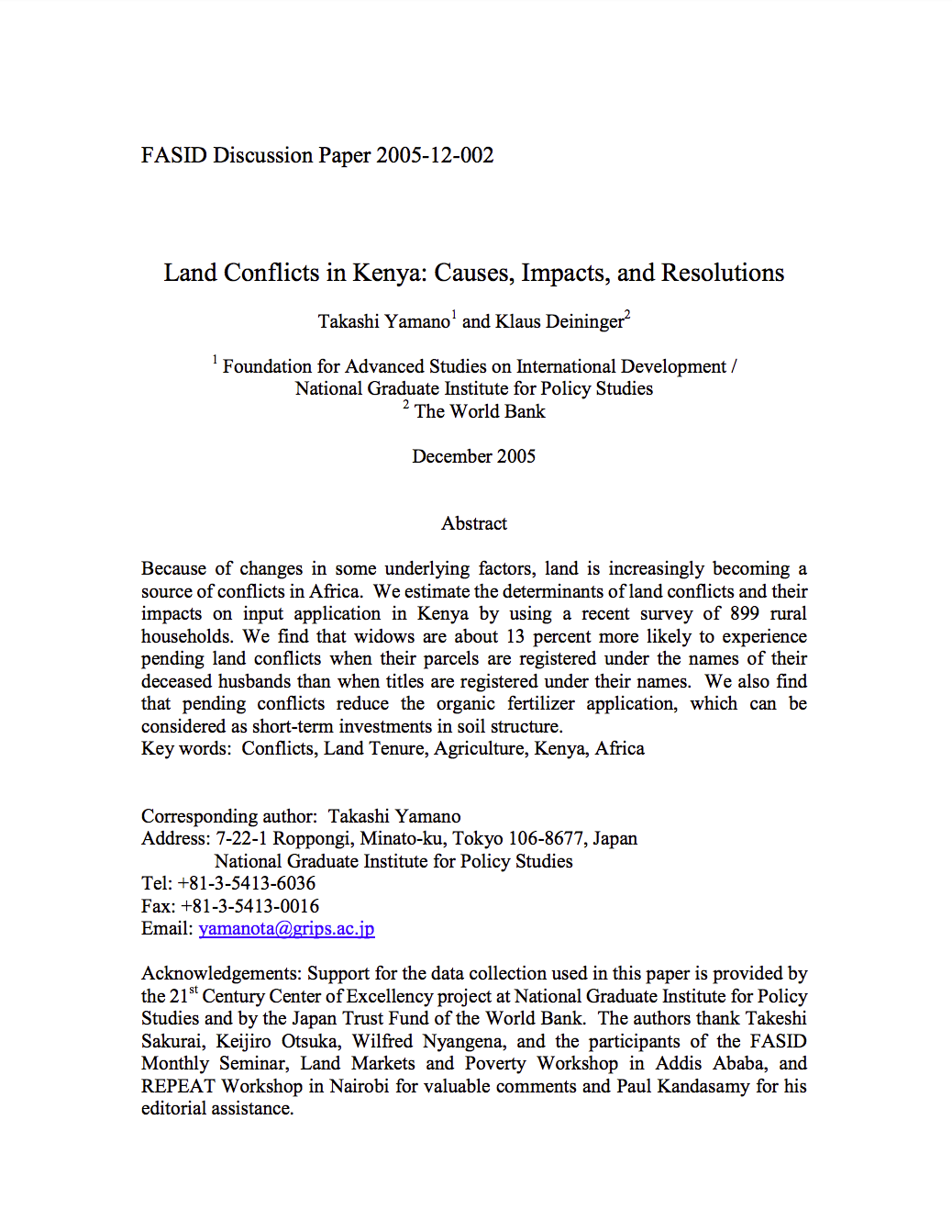 Land Conflicts in Kenya: Causes, Impacts, and Resolutions cover image