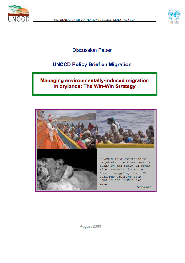 Managing environmentally-induced migration in drylands: The Win-Win Strategy cover image