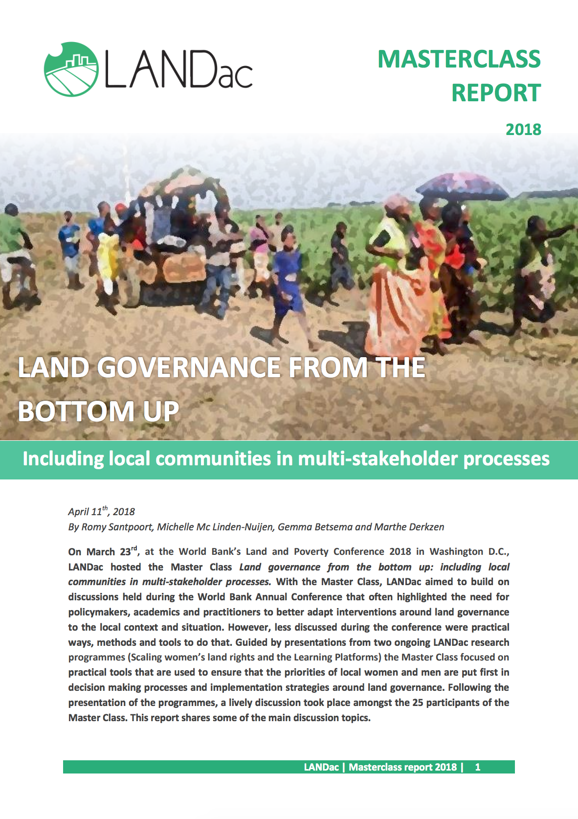 Land Governance From The Bottom Up cover image