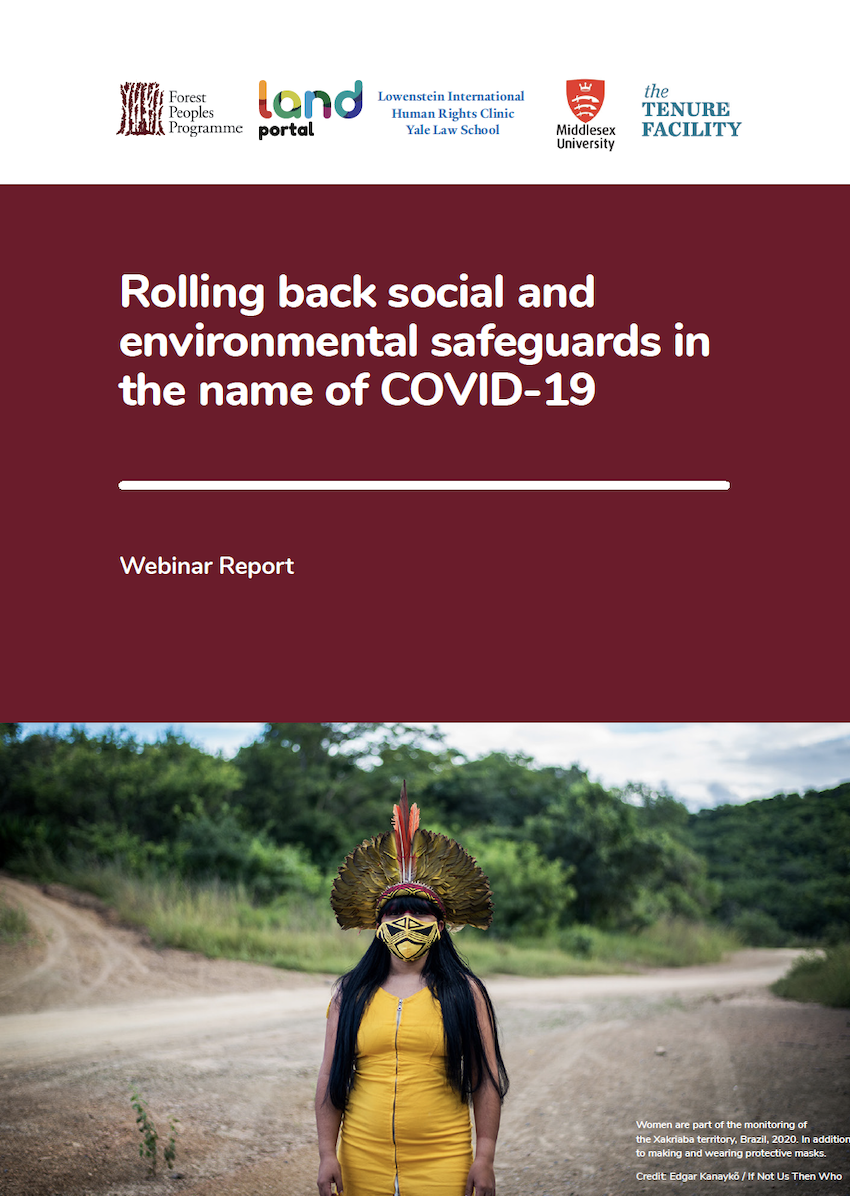 Rolling back social and environmental safeguards in the name of COVID-19