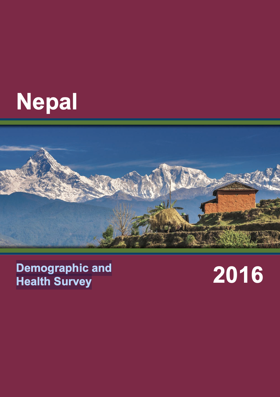Nepal Demographic and Health Survey 2016