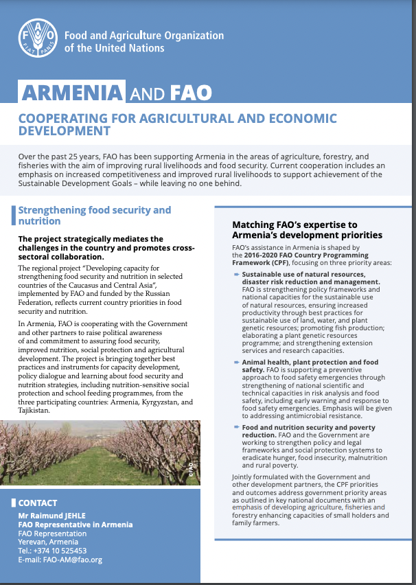 Armenia and FAO