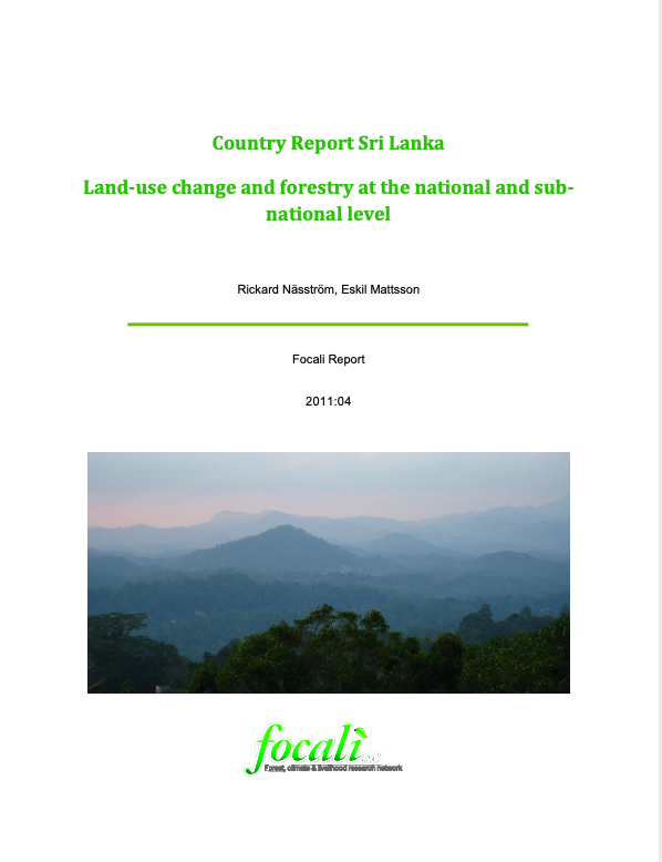Country Report Sri Lanka