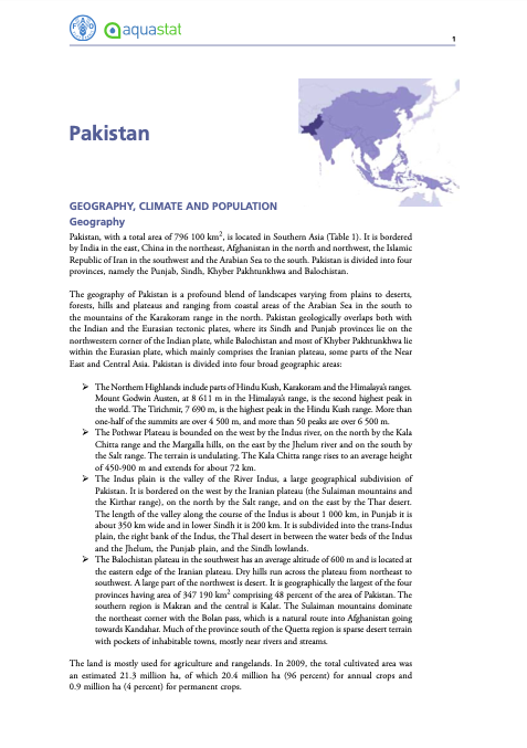 Country Profile - Pakistan