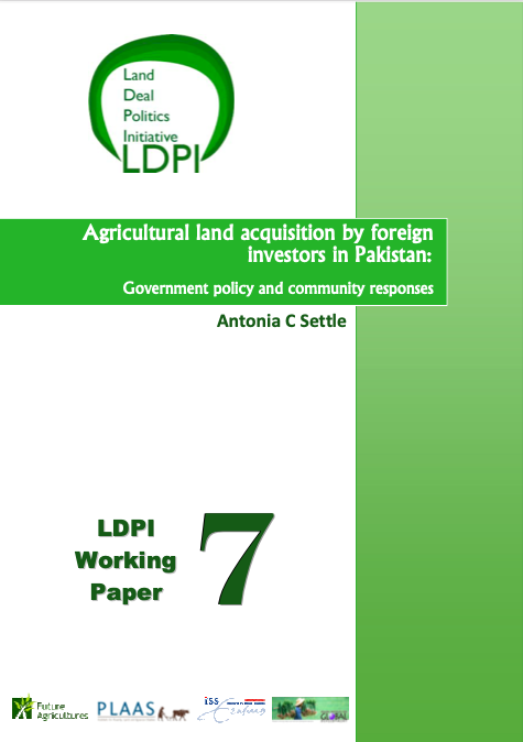 Agricultural land acquisition by foreign investors in Pakistan
