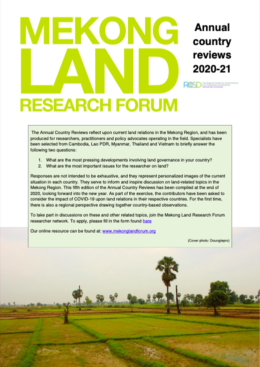 Mekong Land Research Forum: Annual country reviews 2020-21