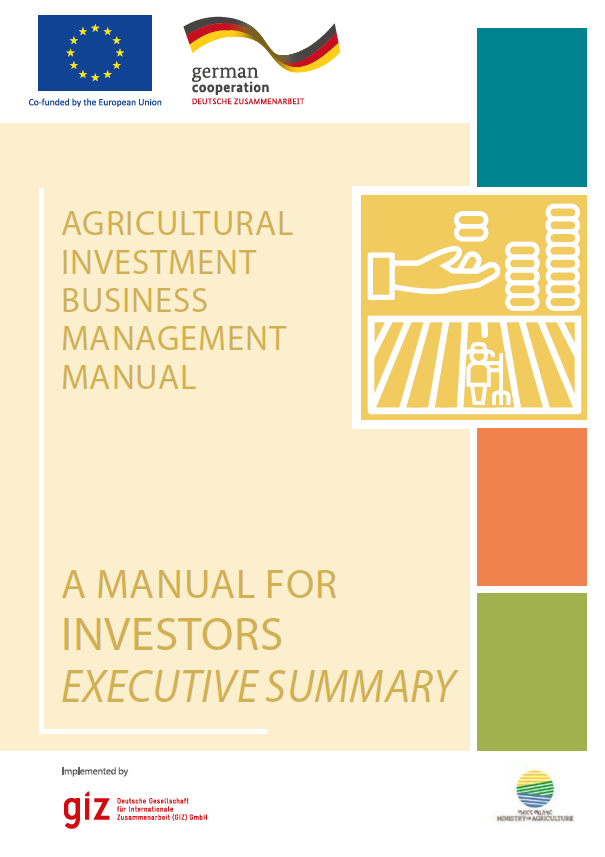  Agricultural Investments Business Management Investor Manual Executive Summary