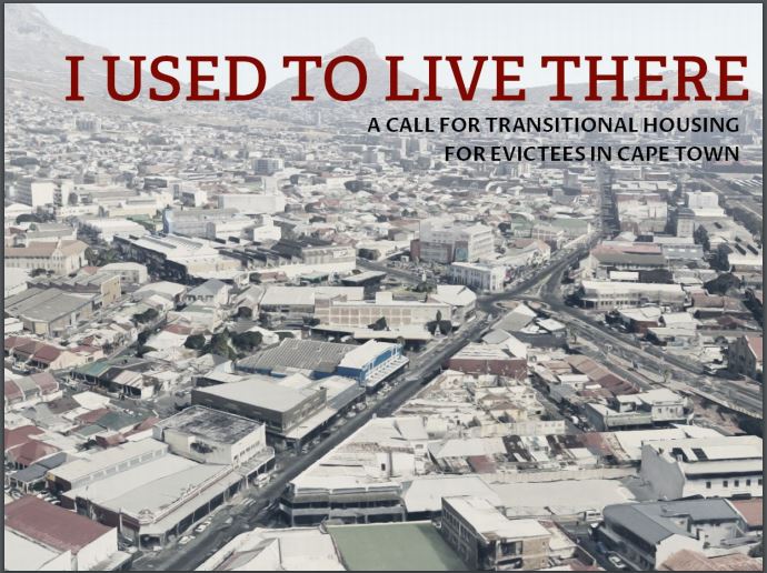 A call for transitional housing for evictees in Cape Town