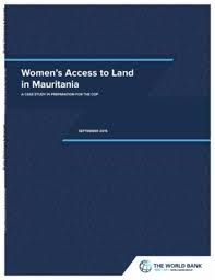 Women’s Access to Land in Mauritania A CASE STUDY IN PREPARATION FOR THE COP