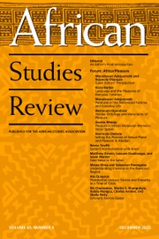 African Studies Review journal