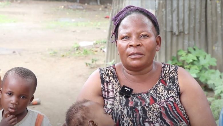 Pulchérie Amboula, a farmer who says she can no longer access her land