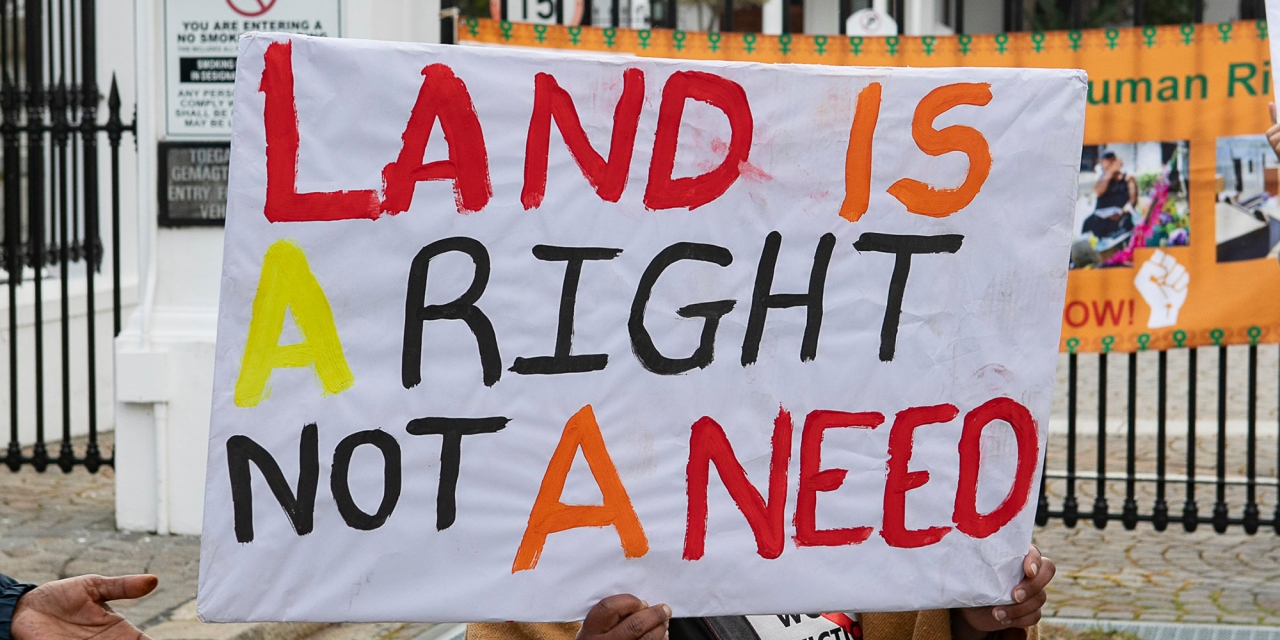 Land rights protest South Africa