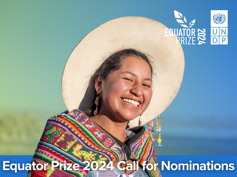 Call for nominations open for Equator Prize 2024