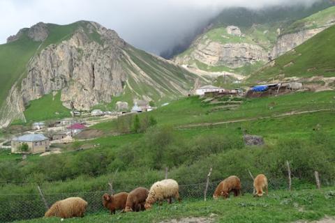 Village of Laza, Caucasus Mountains, photo by Adam Jones, Creative Commons Attribution-Share Alike 2.0 Generic license..jpg