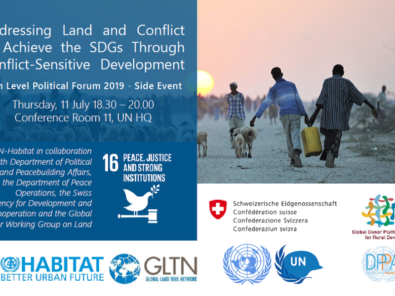 Addressing Land and Conflict to Achieve the SDGs Through Conflict-Sensitive Development