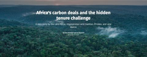 Banner data story Africa carbon deals 