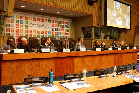 Panelists at the 2017 UN High Level Political Forum Side Event on Monitoring Tenure Security in the SDGs