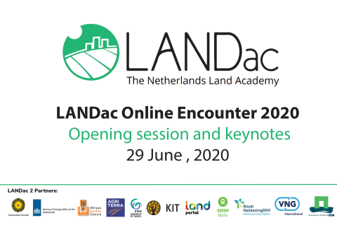 LANDac Online Encounter 2020: Opening Session and Keynote Speeches