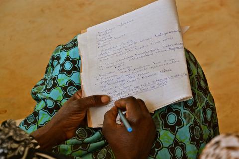 Note-taking in Tanzania Photo Credit: Cecilia Schubert/ CCAFS 