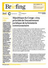  République du Congo : cinq priorités de l’encadrement juridique de la foresterie communautaire