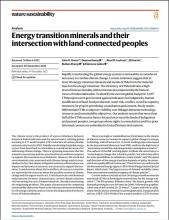 Energy transition minerals on indigenous land
