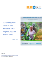 GLII Briefing Note: Status of Land Indicators, SDGs Progress 2019 and Related Efforts