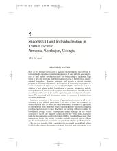 Successful Land Individualization in Armenia, Azerbaijan, Georgia