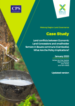 Land conflicts between Economic Land Concessions and smallholder farmers in Bousra commune (Cambodia