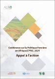 Conférence sur la politique foncière en Afrique (CPFA), 2021- Appel à l’action