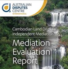  Cambodian Land Dispute Independent Mediation cover